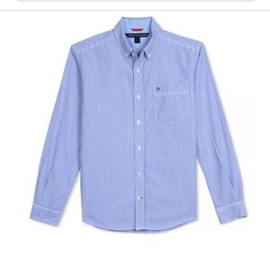 Tommy Hilfiger Boys 8-20 Light Blue Button Down Shirt NWT